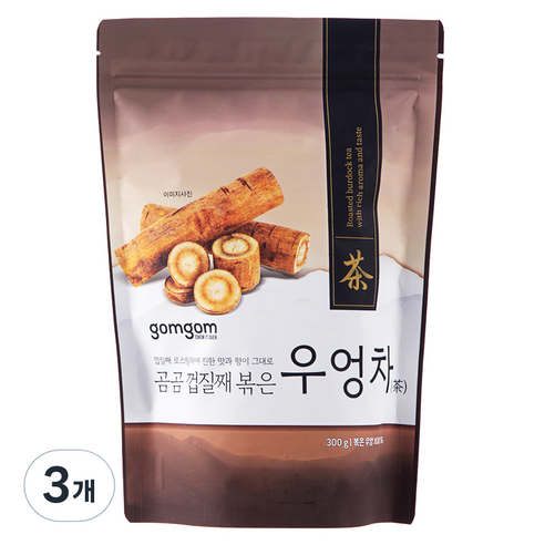 곰곰 껍질째 볶은 우엉차, 300g, 3개, 1개입