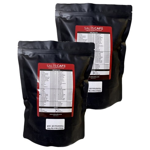 세일즈카페 블렌드 원두커피 연한맛 가정용, 에스프레소, 500g, 2개