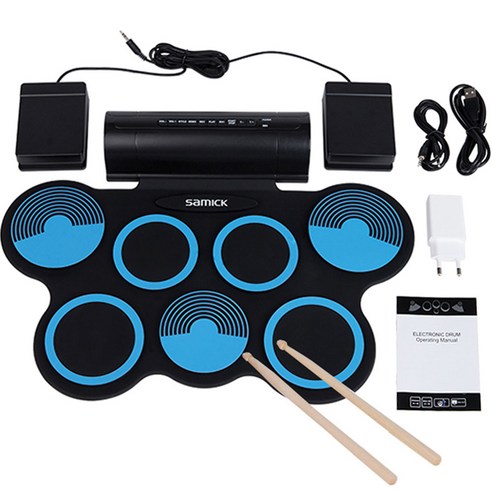   Samik Instrument Electronic Drum Pad, SERD-1 (Blue)