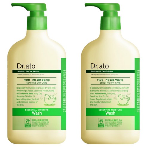 닥터아토 에센셜 모이스춰 워시, 310ml, 2개