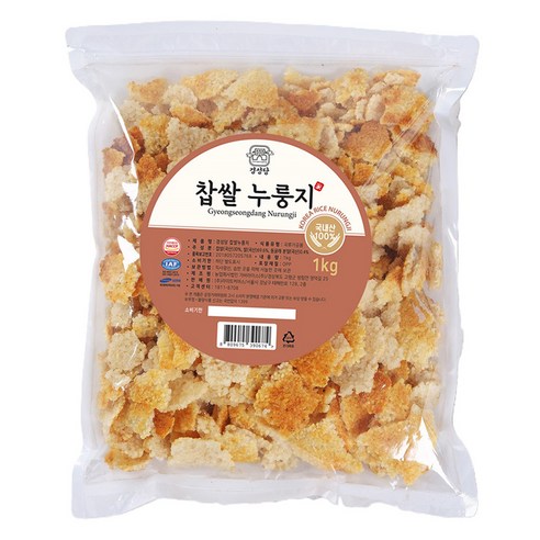 경성당 국내산 찹쌀 누룽지, 1kg, 1개