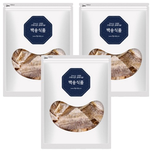 백송식품 황태껍질, 500g, 3개