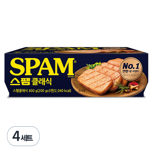 스팸 클래식 200g 3p, 600g, 4세트