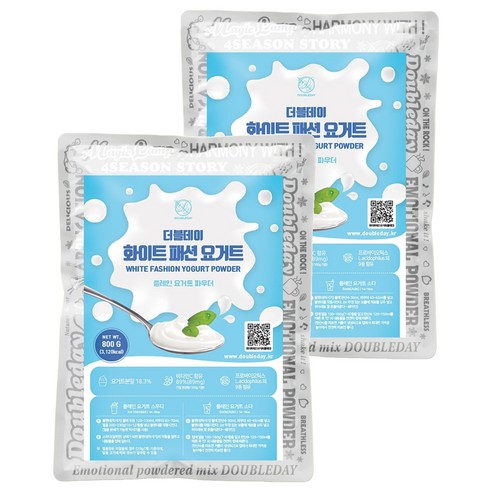 더블데이 화이트패션 요거트파우더 800g, 2개