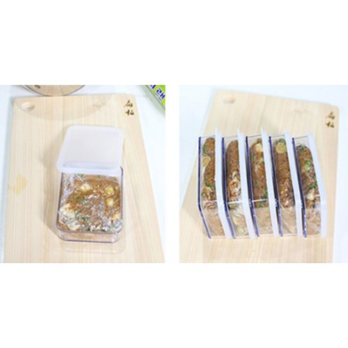 실리쿡 시스루납작이 냉장고 정리용기 깊은알찬세트: 냉장고 정리의 필수품