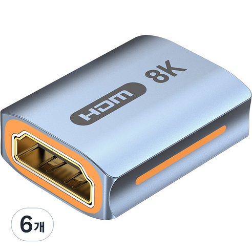 벤션 8K HDMI F to F 연장 젠더 커플러, AIUH0, 6개