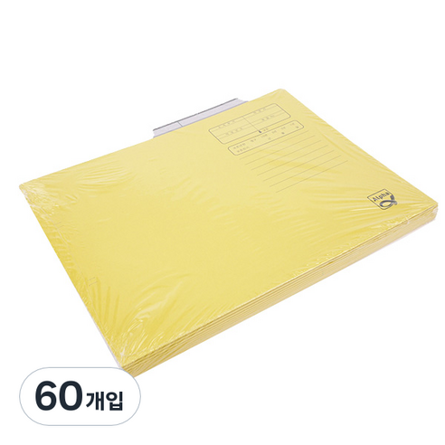 알파 A4 문서 보관 화일 AF1037, 노랑, 60개입