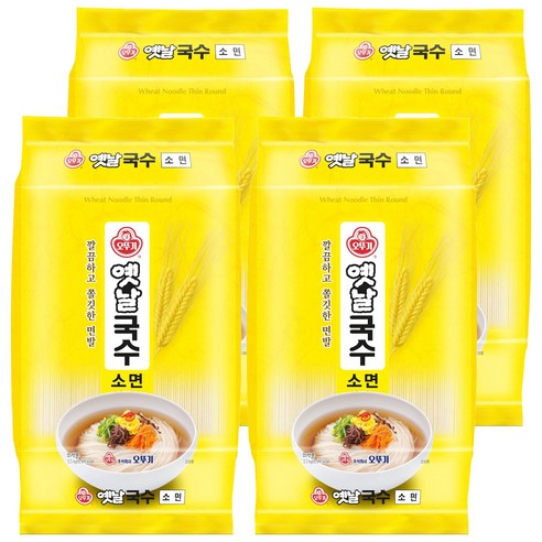 오뚜기옛날 국수 소면, 2.5kg, 4개