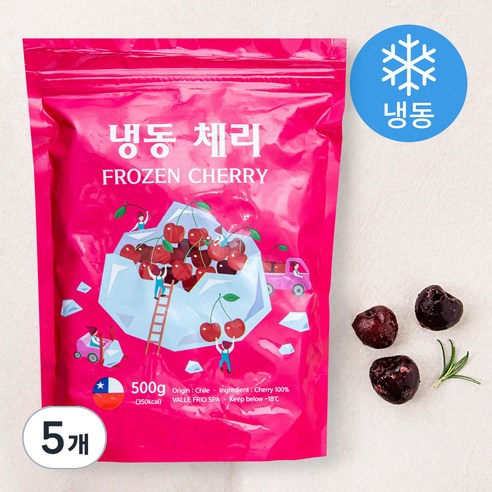 체리 (냉동), 500g, 5개