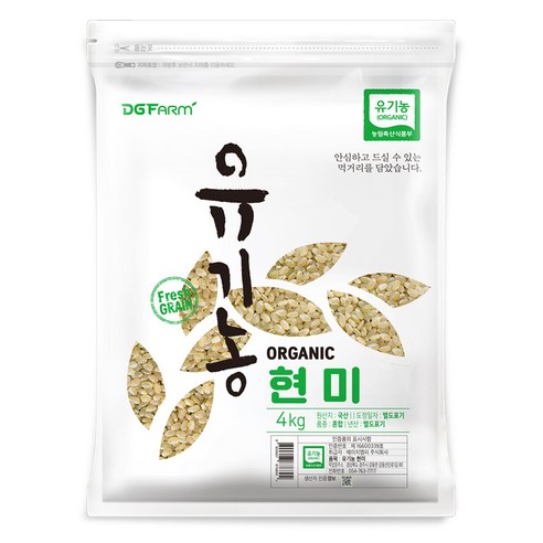 대구농산 유기농 현미, 2kg, 1개