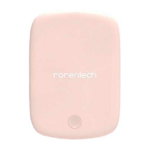 로랜텍 파스텔 아이폰 맥세이프 갤럭시 고속 무선충전 보조배터리 QC3.0 5000mAh, MB-15, 핑크