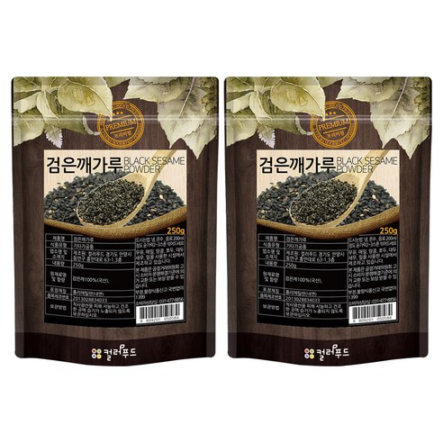 컬러푸드 국산 볶음 검은깨가루, 250g, 2개