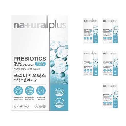 내츄럴플러스 프리바이오틱스 프락토올리고당 FOS, 150g, 6개
