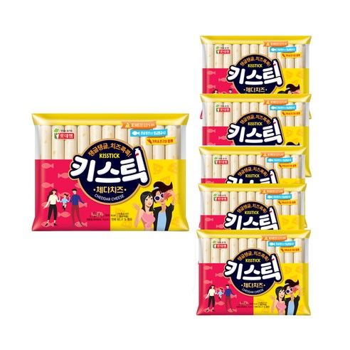롯데웰푸드 키스틱 체다지즈 소시지, 25g, 132개