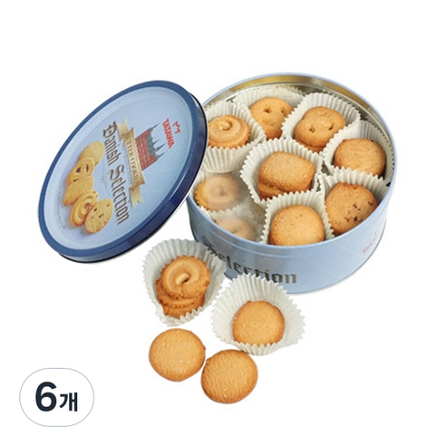 타타와 데니쉬 셀렉션 버터 쿠키, 454g, 6개