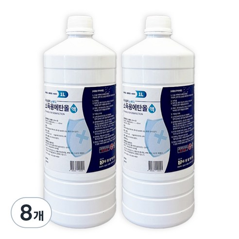 뉴메딕 소독용 에탄올, 8개, 1L