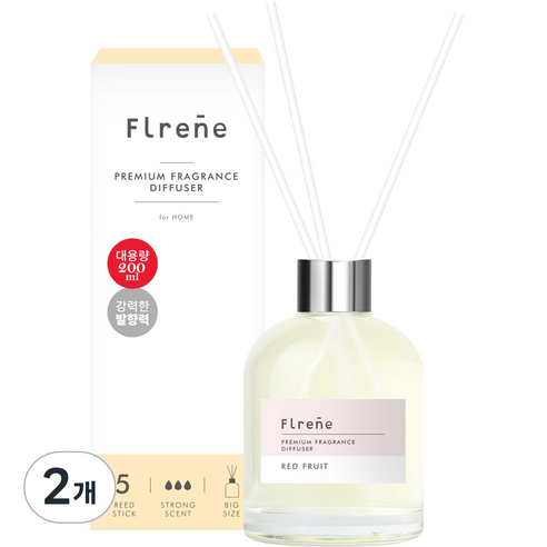 플렌느 실내용 디퓨저, 레드프룻, 200ml, 2개