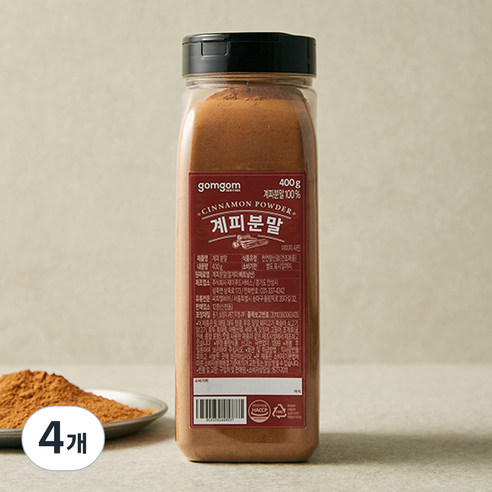곰곰 계피 분말, 400g, 4개