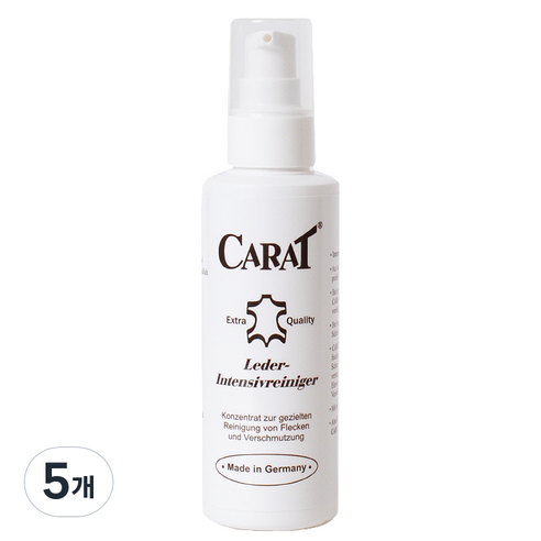 캐럿 가죽크리너, 120ml, 5개