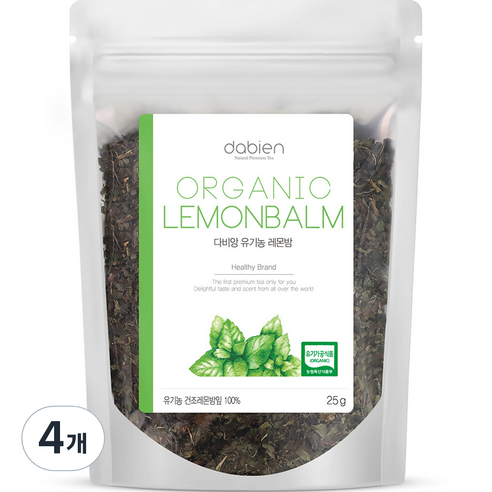 다비앙 유기농 레몬밤 리필, 25g, 1개입, 4개
