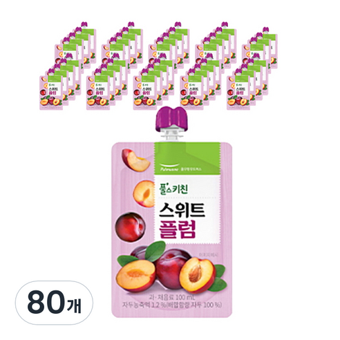 풀스키친 스위트 플럼주스, 80개, 100ml