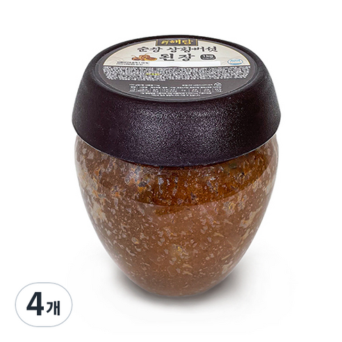 더해담 순창 상황버섯 된장, 1kg, 4개