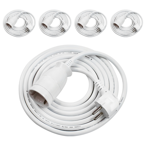 원스탑 고용량 전기 멀티탭 1구 16A, 3m, 화이트, 5개