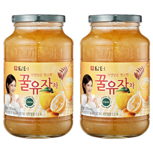 담터 꿀유자차, 1kg, 2개, 1개입