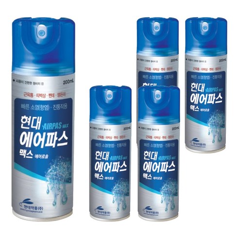 현대약품 현대 에어파스 맥스, 1개입, 5개