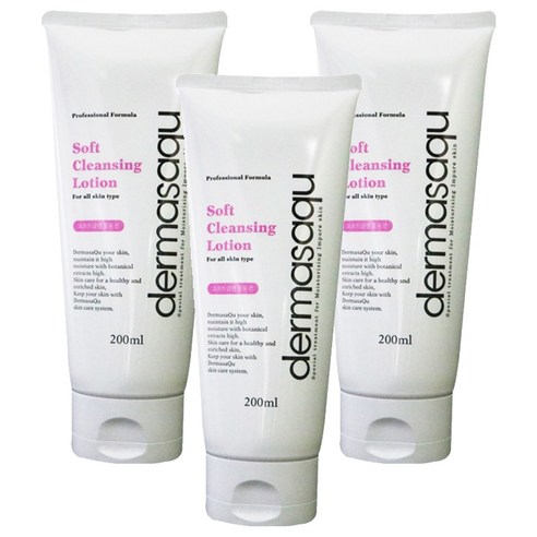 더마사큐 소프트 클렌징 로션, 200ml, 3개