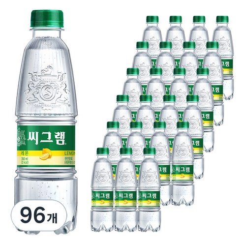 씨그램 레몬 탄산수, 350ml, 96개