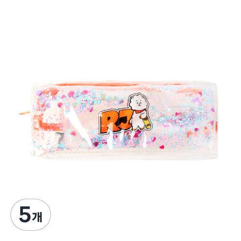 라인프렌즈 BT21 스팽글스틱파우치, 알제이, 5개