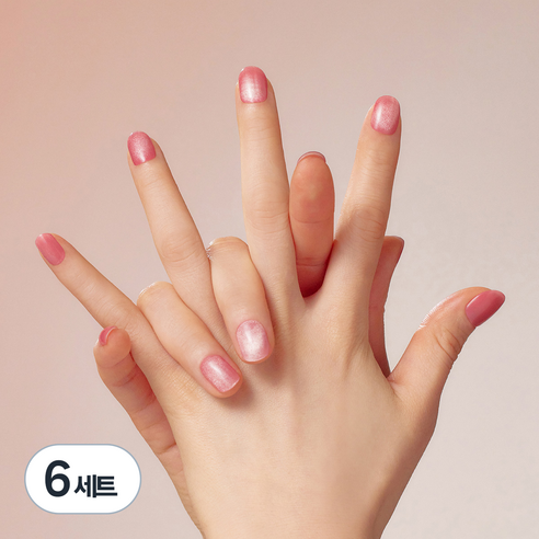 데싱디바 글레이즈 네일스티커 세트, 글린트 로지, 6개
