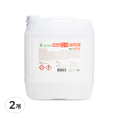 참스토리세제 오븐파워세척제 오리지널 로즈마리향, 20kg, 2개