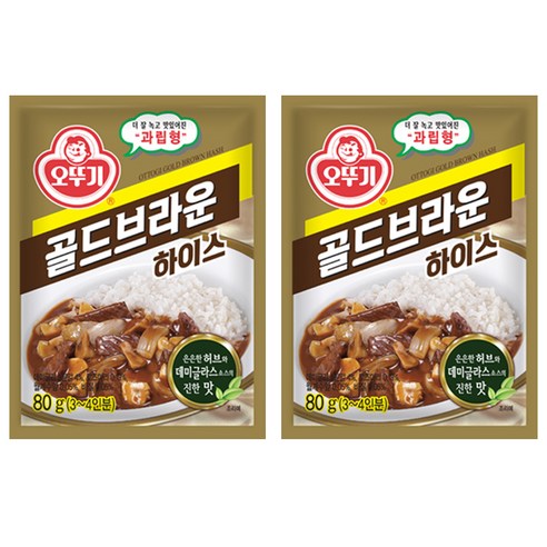 오뚜기 골드브라운 하이스, 80g, 2개