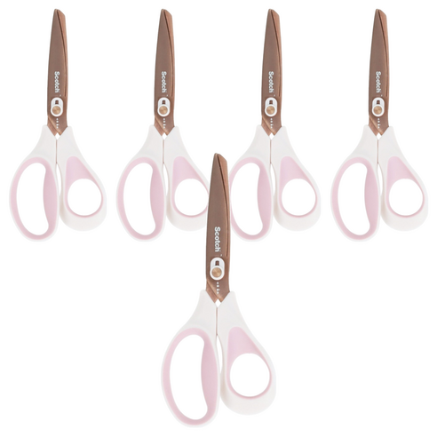 스카치 티타늄 언박싱 가위, 혼합색상, 5개