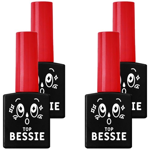 BESSIE 탑 젤, 4개, 11ml
