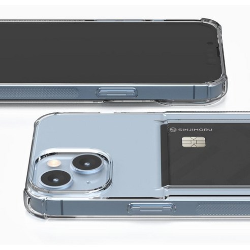 신지모루 범퍼 강화 4DX 에어팁 카드 수납 케이스: 아이폰 13 미니 보호의 혁신
