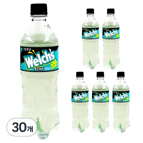 웰치 제로 샤인머스캣, 30개, 600ml 제로탄산