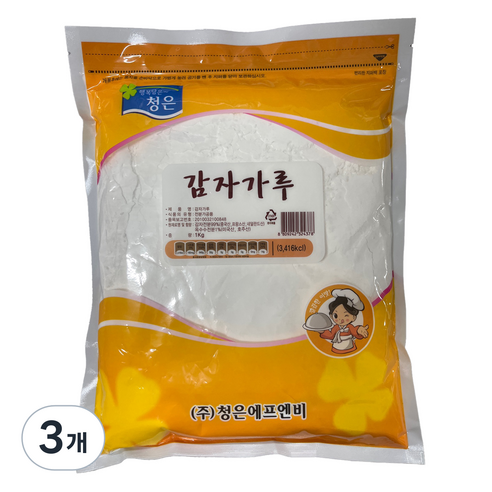 청은에프엔비 감자 전분, 3개, 1kg