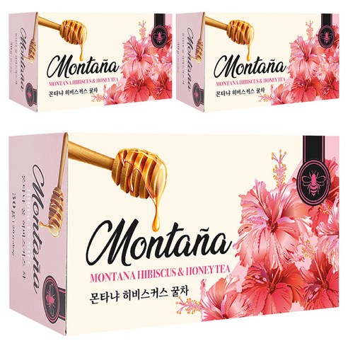 몬타냐 꿀 히비스커스차, 1.5g, 20개입, 3개