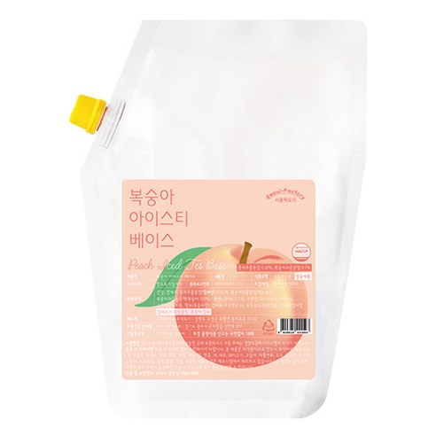 서울팩토리 복숭아 아이스티 베이스, 2kg, 1개