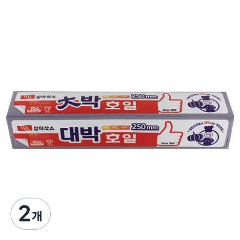삼아삭스호일 대박호일 25cm x 20m, 2개