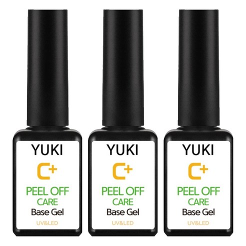 유키 필오프 케어 베이스젤, 7ml, 3개