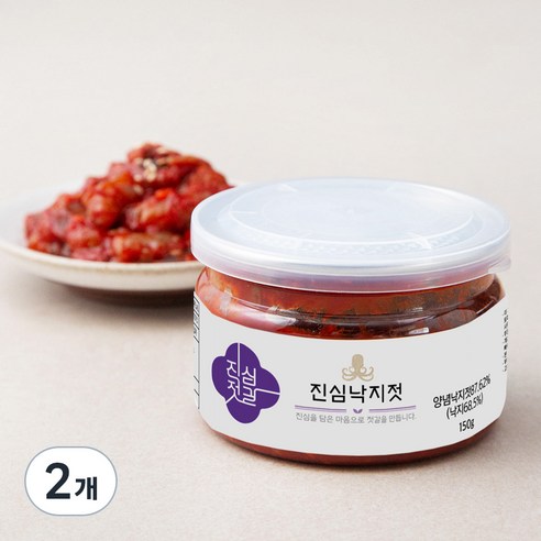 진심젓갈 낙지젓, 2개, 150g