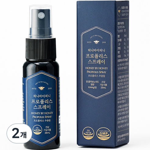 허니바이허니 프로폴리스 스프레이, 2개, 25ml