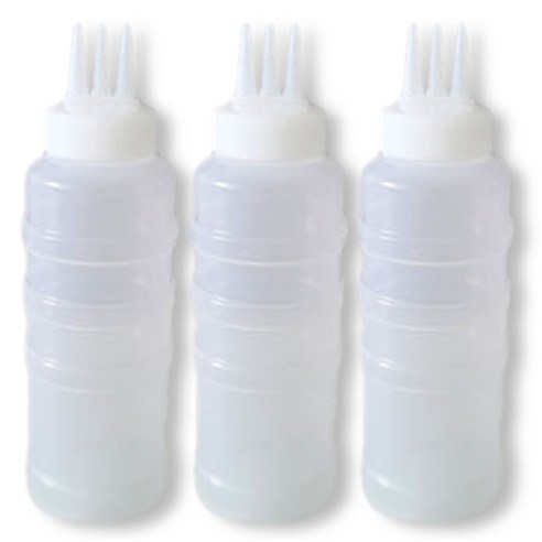 리빙패밀리 잘라쓰는 3구 소스병, 600ml, 3개