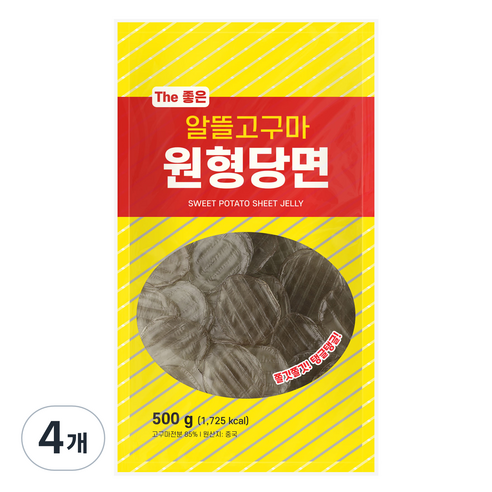이엔푸드 알뜰 고구마 원형 당면, 4개, 500g