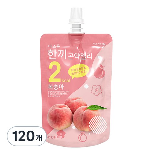 더존건강 더 조은 한끼곤약젤리 복숭아, 150g, 120개