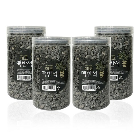 데코 맥반석 1kg, 4개